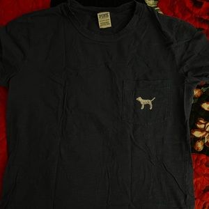 Pink tee , navy blue , used but in great condition